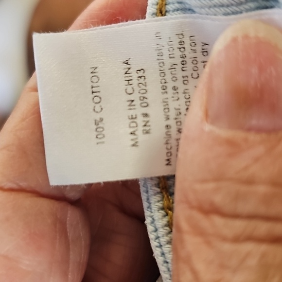 Pacson Mom Two-Tone Blue Jeans. High Rise. Straight Leg. Size 25 - Picture 8 of 9